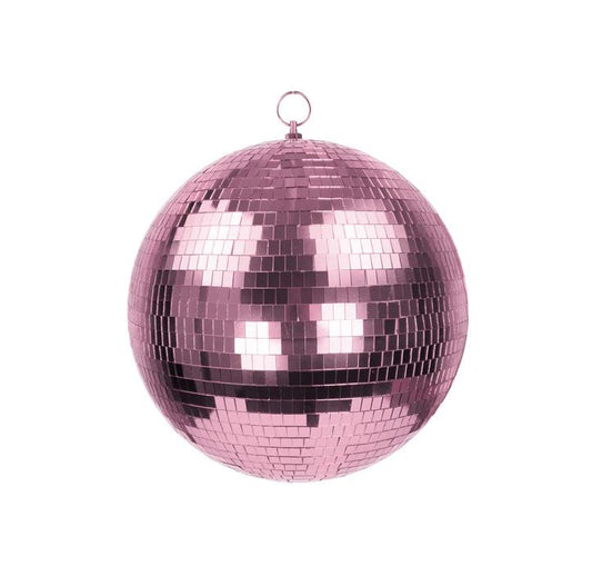 Boule Disco rose 20 cm