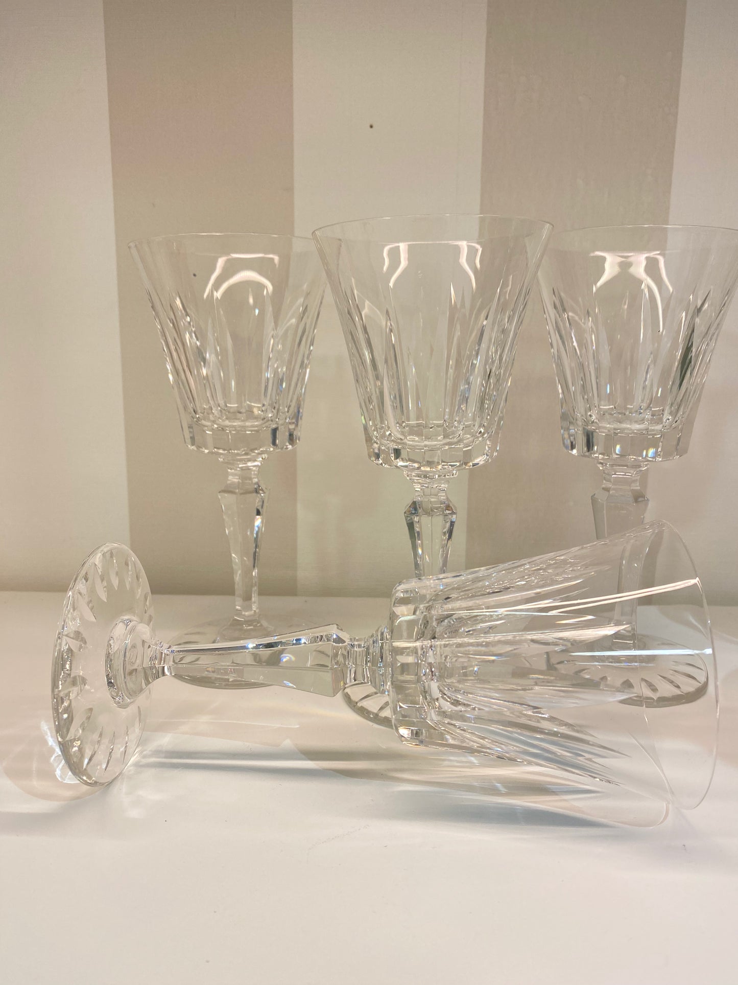Lot de 4 verres à eau Modèle Marigny cristal de Sèvres