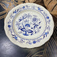Assiette plate bleue "luneville" tradition