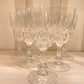 Lot 6 verres à Eau cristal modèle Pompadour