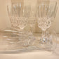 Lot 6 verres à Eau cristal modèle Pompadour
