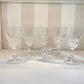 Lot 6 verres à vin cristal modèle Pompadour