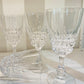 Lot 6 verres à vin cristal modèle Pompadour