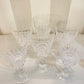 Lot 6 verres à vin cristal modèle Pompadour