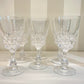 Lot 6 verres à vin cristal modèle Pompadour