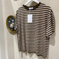 T-shirt Femme Oversize Rayé - Taille M/L