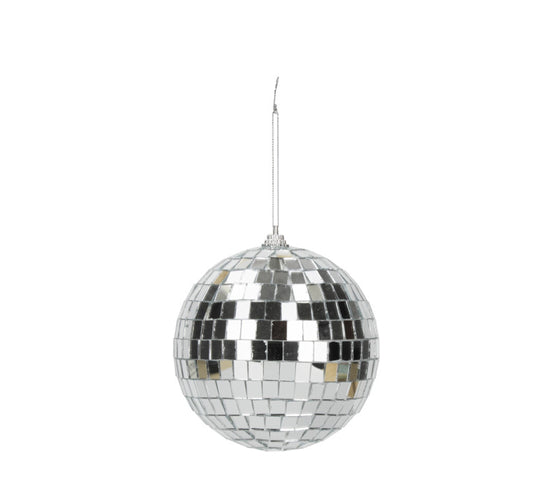 Boule Disco argentée silver 10 cm