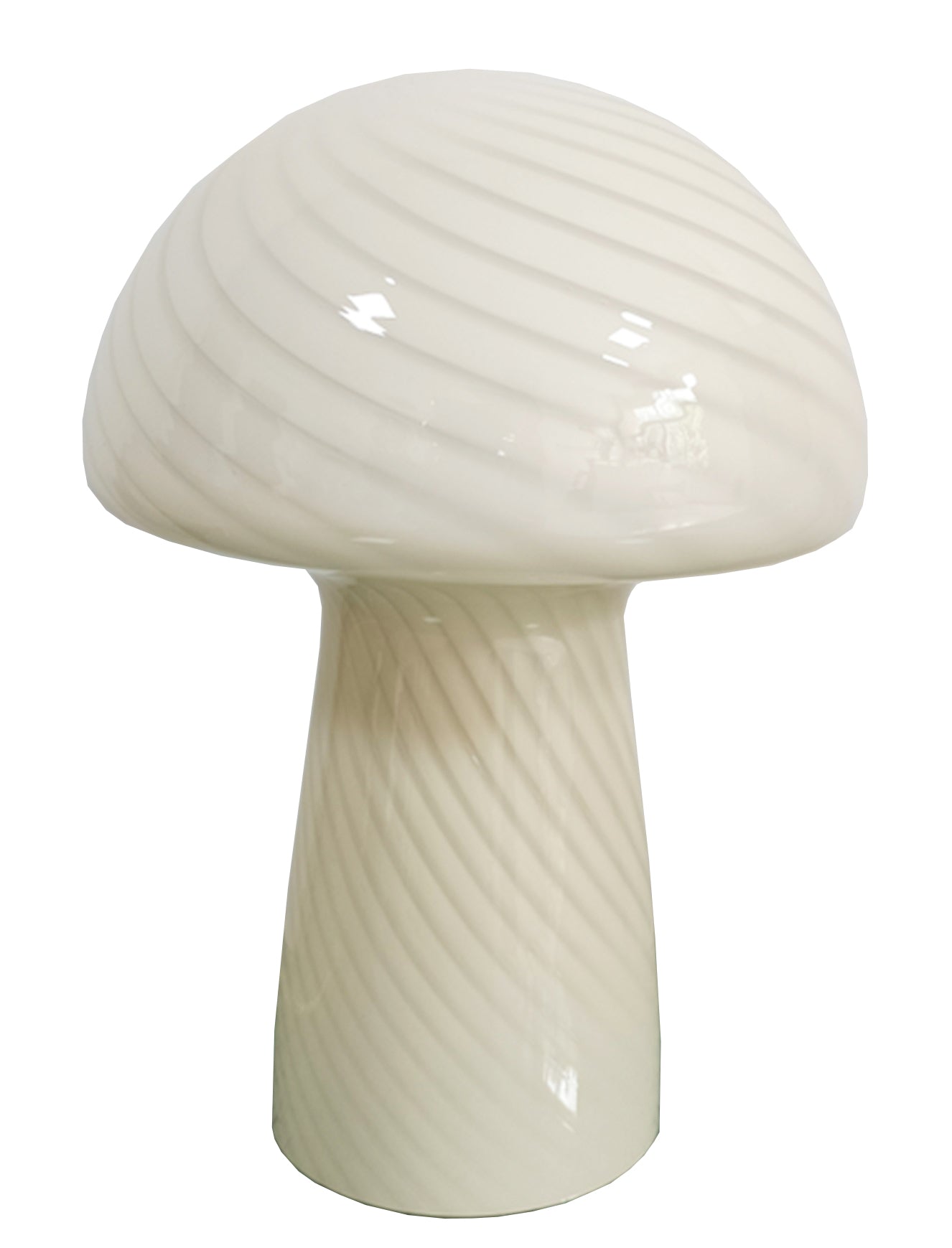 Lampe à poser en verre 'champignon'