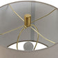 Lampe De Table Grès Lin 30x30x64 cm Blanc