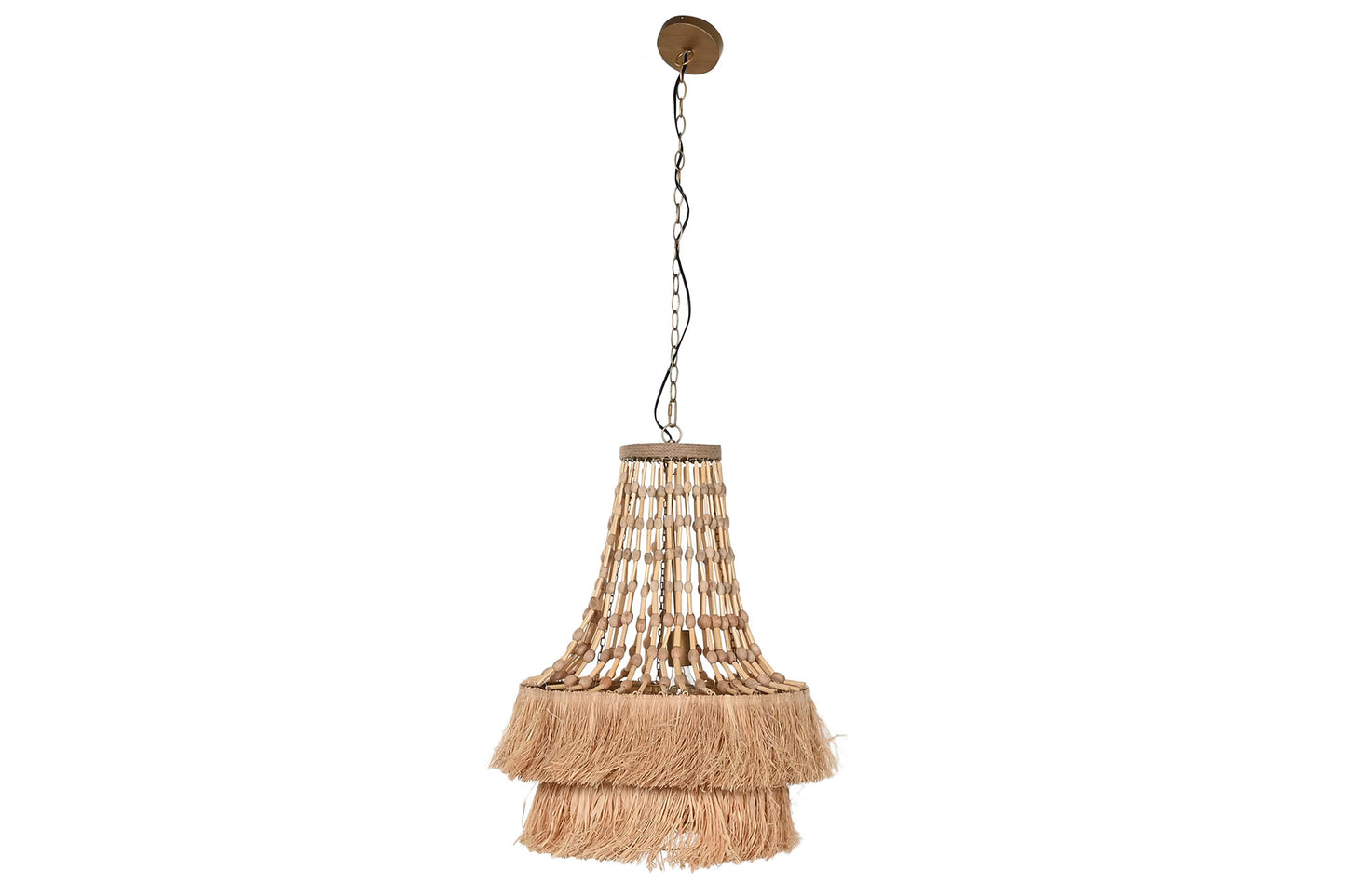 Suspension luminaire en jute