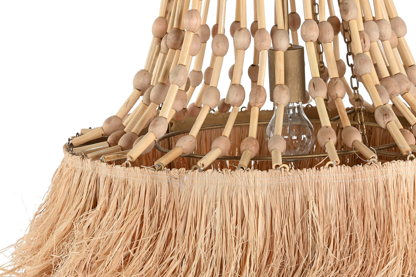 Suspension luminaire en jute
