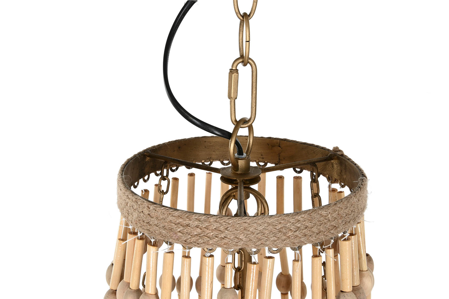Suspension luminaire en jute