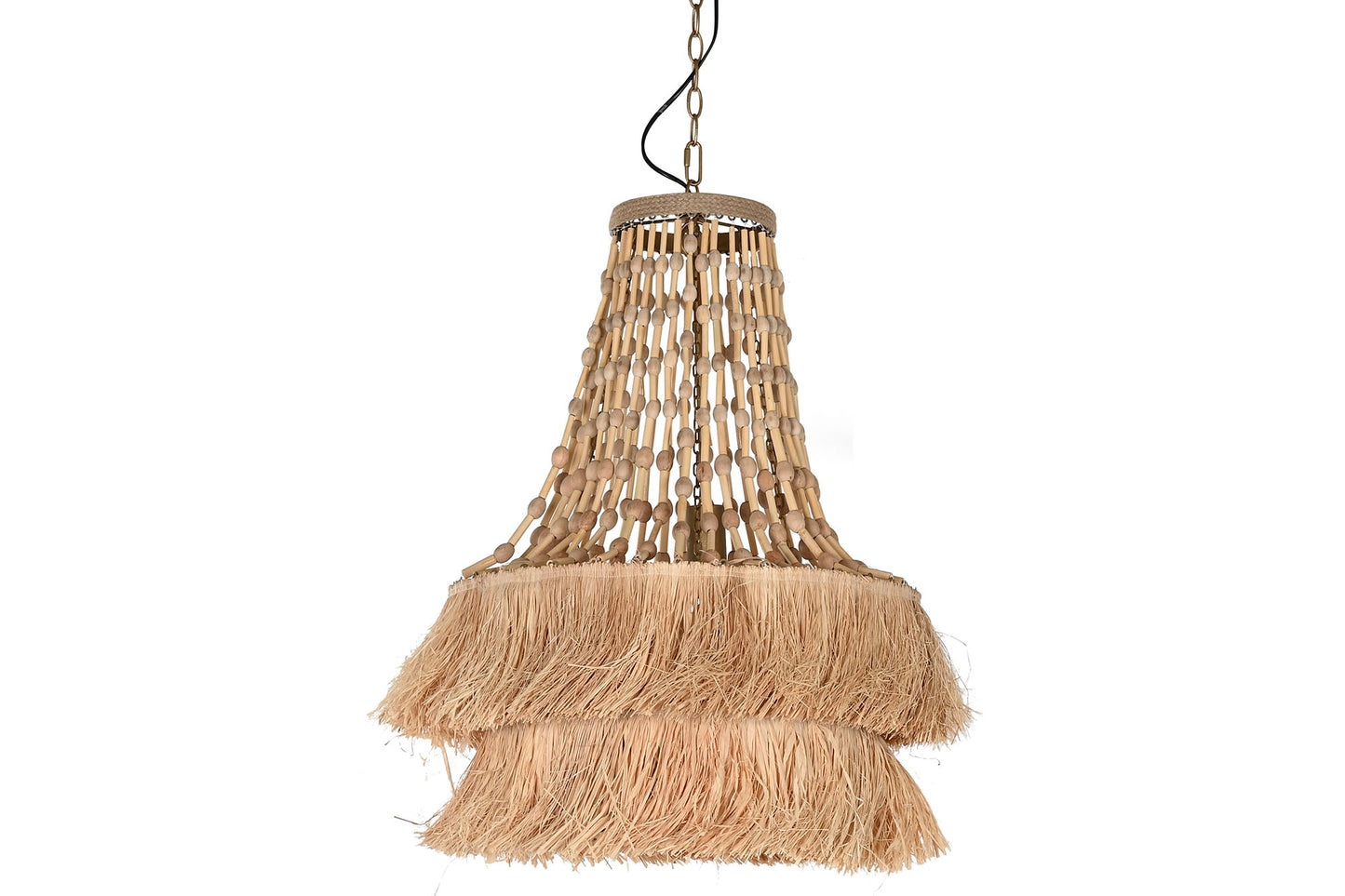 Suspension luminaire en jute