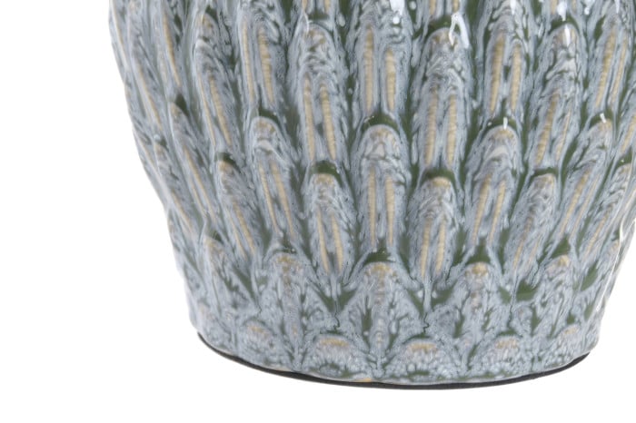 Lampe De Table Dolomite Lin 28x28x42 cm Turquoise