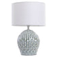 Lampe De Table Dolomite Lin 28x28x42 cm Turquoise