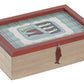 Boîte Infusions MDF 24x16x7,5 cm Multicolore