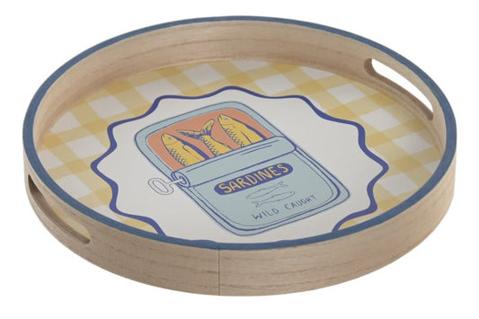 Plateau Décoratif MDF 30x30x4 cm Multicolore
