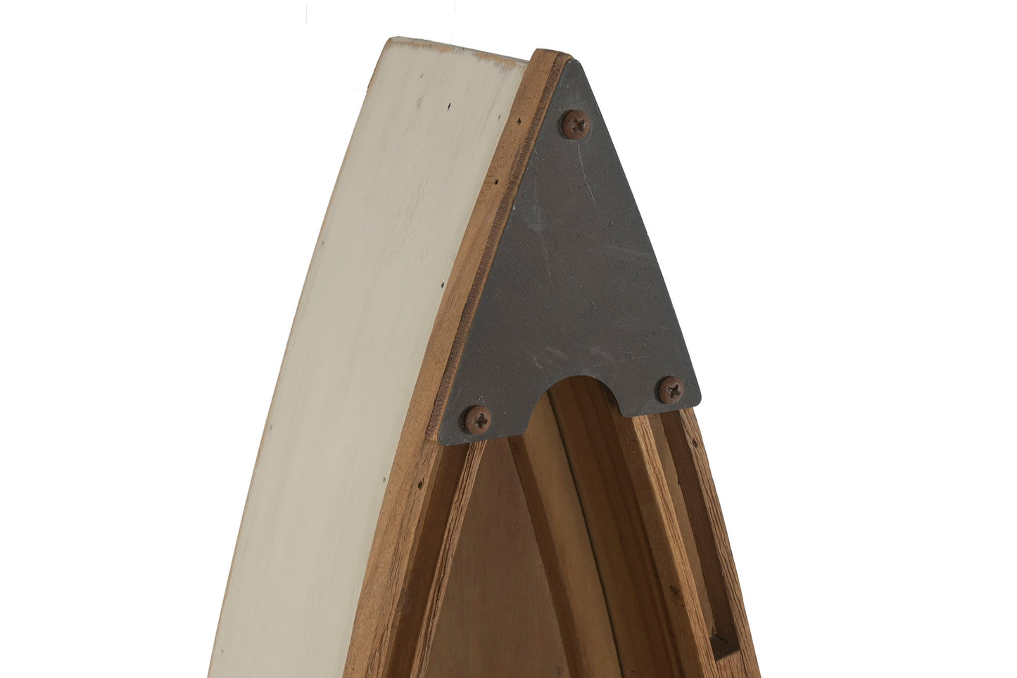 Etagère murale en bois recyclé forme bateau
