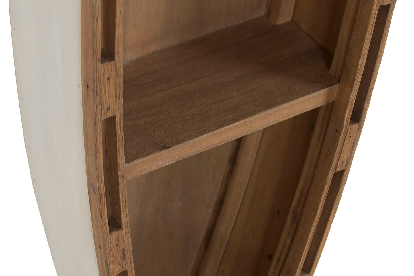 Etagère murale en bois recyclé forme bateau