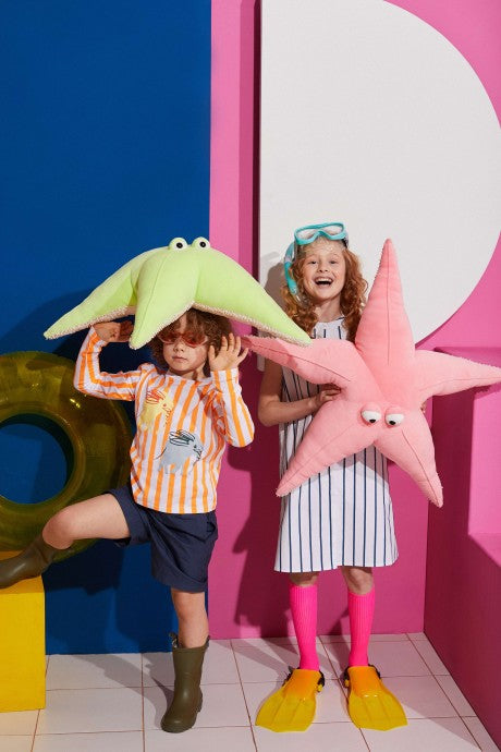 GRANDE PELUCHE étoile de mer verte