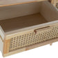 Console en rotin et bois de caoutchouc