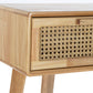 Console en rotin et bois de caoutchouc