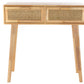Console en rotin et bois de caoutchouc