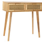 Console en rotin et bois de caoutchouc