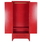 Armoire Sapin MDF 85,5x50,5x186,2 cm Rouge