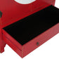 Armoire Sapin MDF 85,5x50,5x186,2 cm Rouge