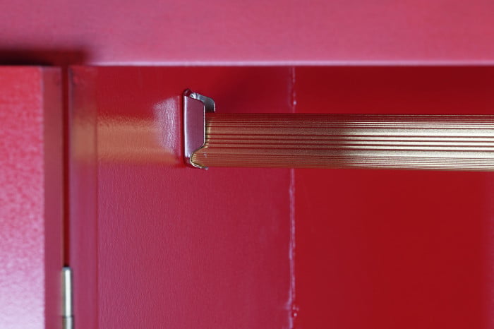 Armoire Sapin MDF 85,5x50,5x186,2 cm Rouge