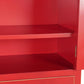Armoire Sapin MDF 85,5x50,5x186,2 cm Rouge