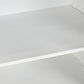 Vitrine Bois Massif Manguier 120x50x205 cm Blanc Naturel