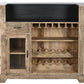 Meuble de bar bois de manguier naturel