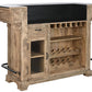 Meuble de bar bois de manguier naturel