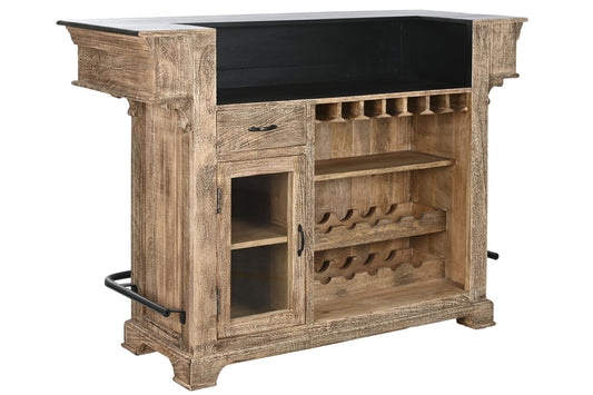 Meuble de bar bois de manguier naturel
