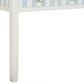 Console rayée blanc / bleu