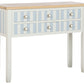 Console rayée blanc / bleu
