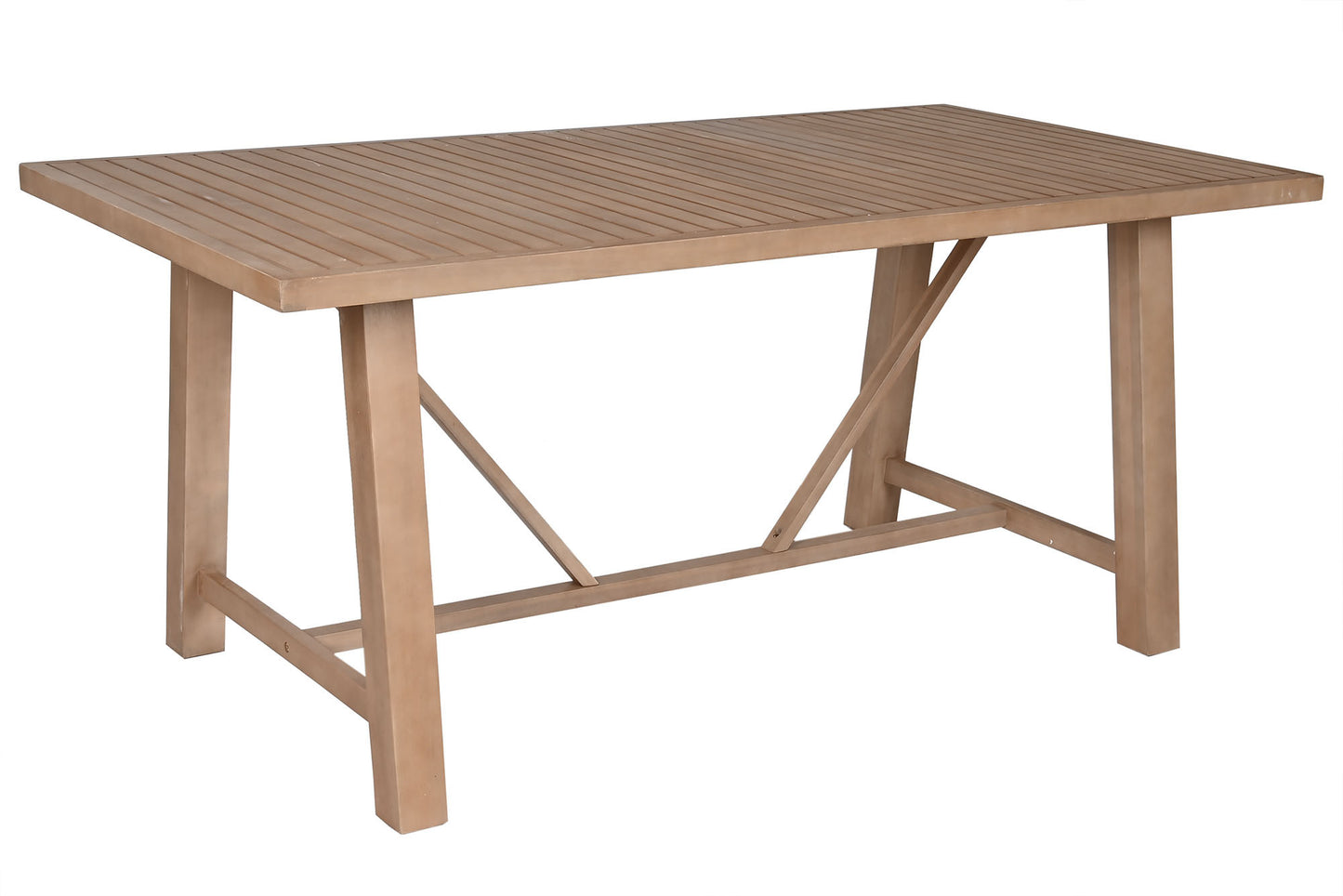 Ensemble Table à Manger en acacia + 6 fauteuils - 170 x 90 x 75 cm