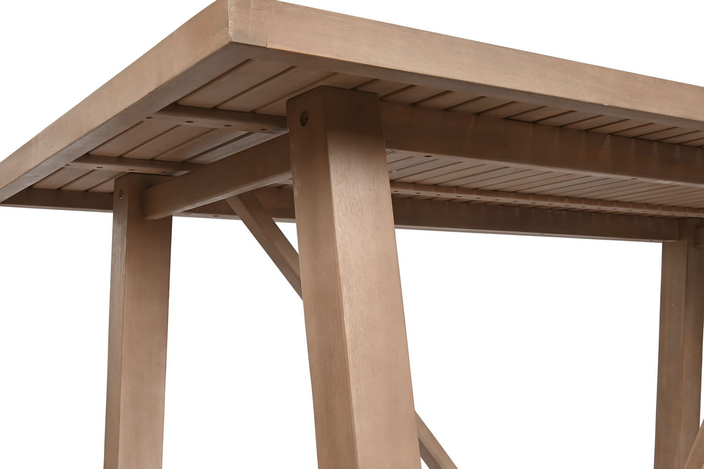 Ensemble Table à Manger en acacia + 6 fauteuils - 170 x 90 x 75 cm