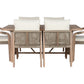 Ensemble Table à Manger en acacia + 6 fauteuils - 170 x 90 x 75 cm