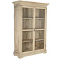 Vitrine Bois Recyclé 130x55x209 cm Naturel