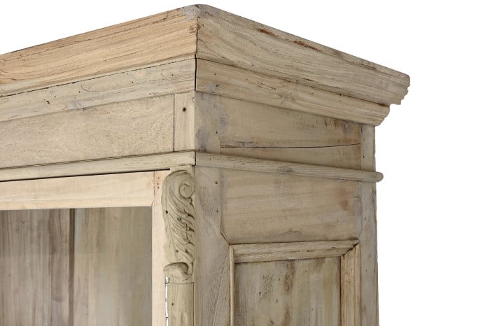 Vitrine Bois Recyclé 130x55x209 cm Naturel