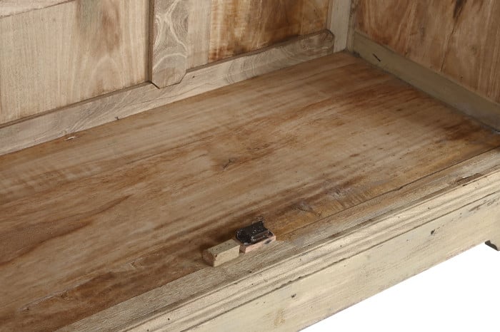 Vitrine Bois Recyclé 130x55x209 cm Naturel