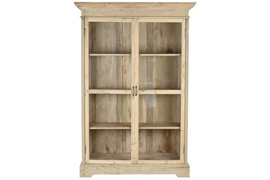 Vitrine Bois Recyclé 130x55x209 cm Naturel