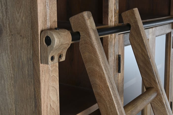 Étagère Manguier Métal 248x38x221 cm Escalier Naturel