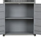 Étagère Métal MDF 87x44x168,5 cm Gris