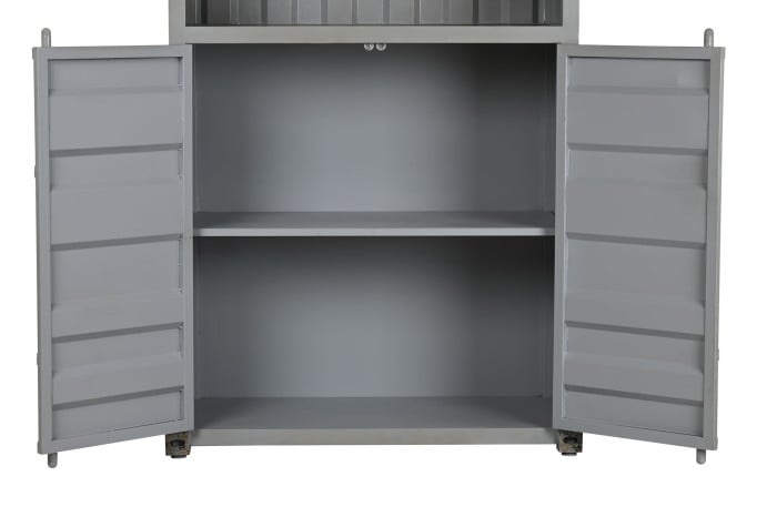 Étagère Métal MDF 87x44x168,5 cm Gris