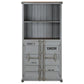 Étagère Métal MDF 87x44x168,5 cm Gris