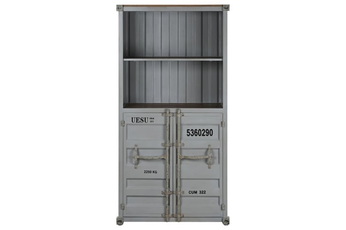 Étagère Métal MDF 87x44x168,5 cm Gris